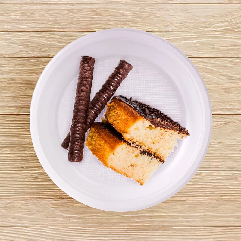 товар Тарелка пластиковая 165 мм белая с рифленым дном TLP165WRF